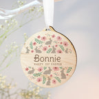 Personalised Floral Easter Tree Wooden Decoration | Hanging Decorations & Signs | Easter Gift