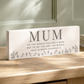 Personalised Floral Wooden Mum Ornament