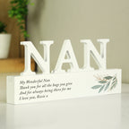 Personalised Botanical Wooden Nan Ornament | Ornaments
