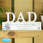 Personalised Me To You Moon and Back Wooden Dad Ornament | Ornaments | Father's Day Gift