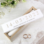 Personalised Special Date Wooden Certificate Holder | Keepsakes | Wedding Gift
