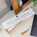 Personalised Graduation Wooden Certificate Holder | Keepsakes