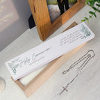 Personalised Botanical Wooden Certificate Holder | Keepsakes