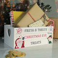 Personalised Christmas White Wooden Crate | Storage