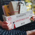 Personalised Christmas White Wooden Crate | Storage