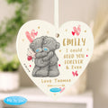Personalised Me To You Hold You Forever Wooden Heart Decoration | Valentine's Day Gift