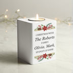 Personalised Christmas Wooden Tealight Holder for Christmas