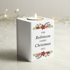 Personalised Christmas Wooden Tealight Holder for Christmas