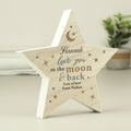 Personalised Love You Wooden Star Ornament | Gift for Her