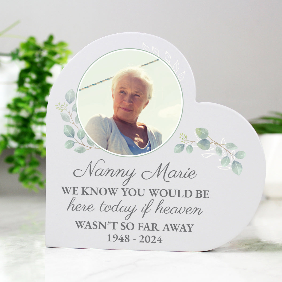 Personalised Wedding Memory Table Heart Ornament | Wedding Gift