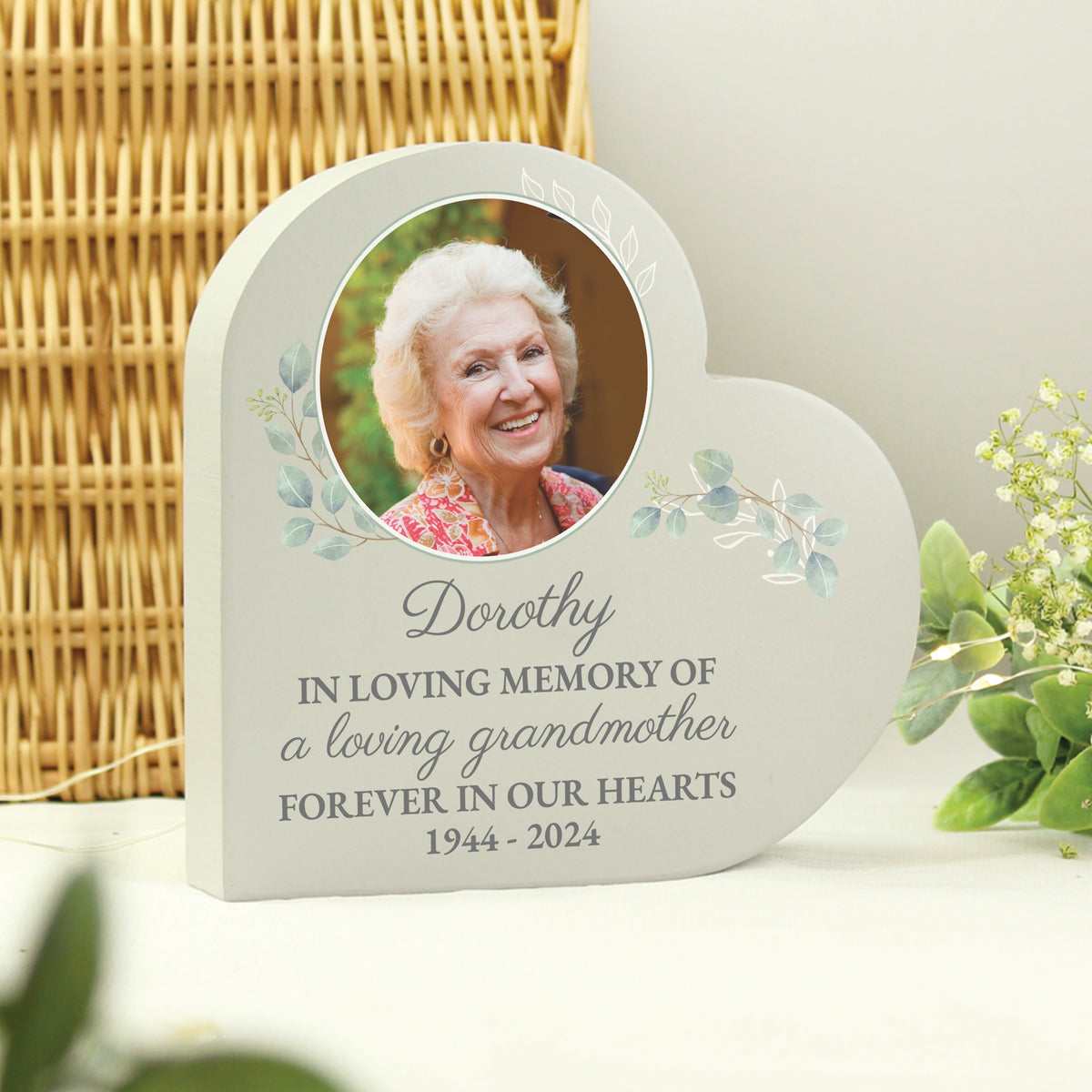 Personalised Wedding Memory Table Heart Ornament | Wedding Gift