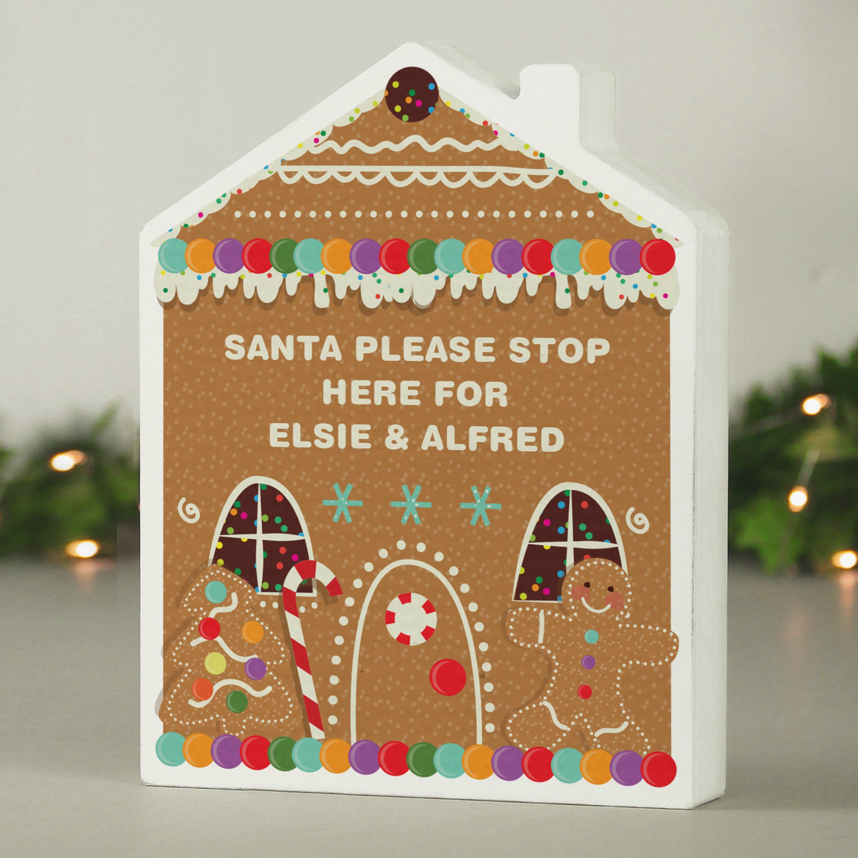 Personalised Gingerbread House Christmas Wooden Ornament |  | Inspired Creative Gifts