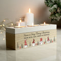 Personalised Gonk Christmas Triple Tea Light Box for Christmas