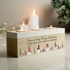 Personalised Gonk Christmas Triple Tea Light Box for Christmas