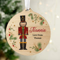 Personalised Christmas Nutcracker Wooden Bauble |  | Inspired Creative Gifts