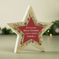 Personalised Christmas Wreath Wooden Star Ornament |  | Inspired Creative Gifts