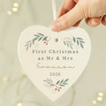 Personalised Christmas Foliage Hanging Heart Decoration |  | Inspired Creative Gifts