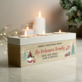 Personalised Christmas Gonk Triple Tea Light Box | Candles & Reed Diffusers | Christmas Gift