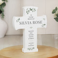 Personalised Memorial Cross Wooden Ornament | Memorial Gift