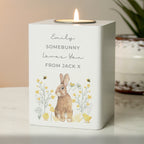Personalised Spring Bunny Tealight Holder | Candles & Reed Diffusers