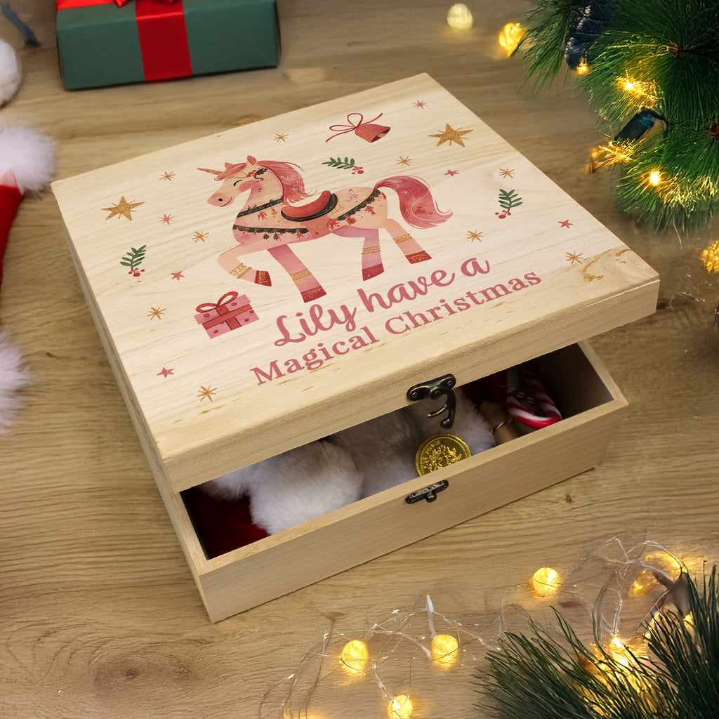 Personalised Unicorn Christmas Eve Box | Christmas Gift