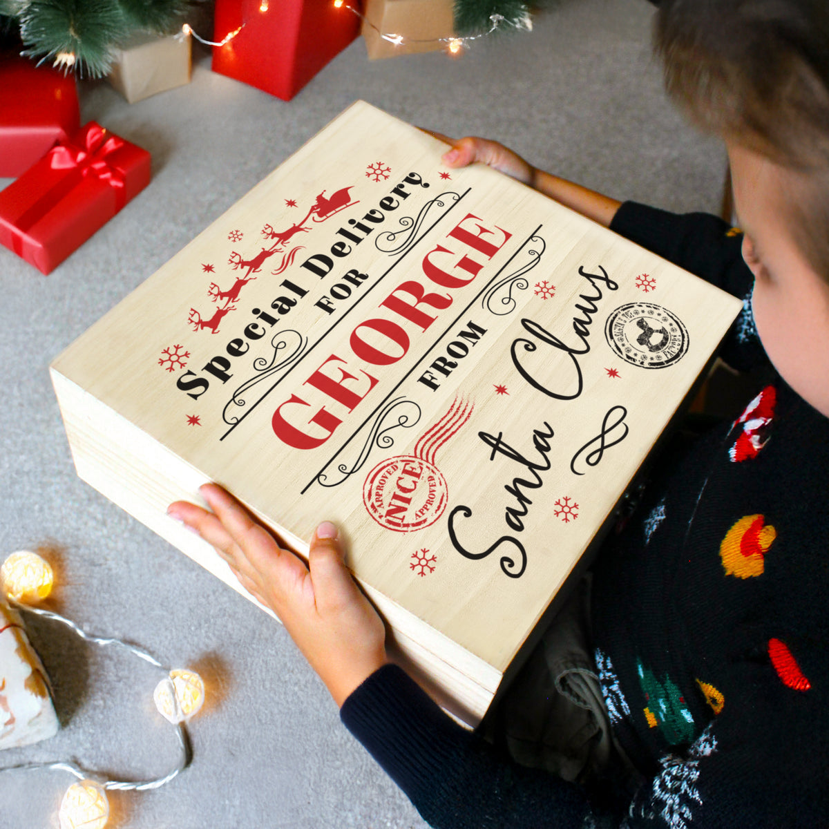 Personalised Special Delivery Christmas Eve Box for Christmas