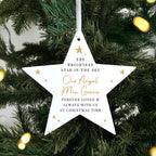 Personalised Christmas Memorial Star Ornament for Christmas