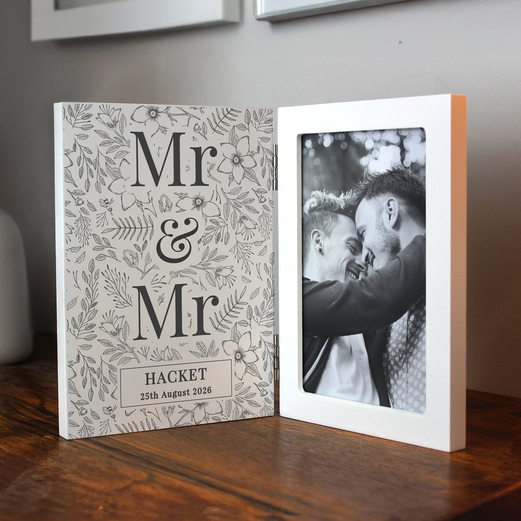 Personalised Wedding Wooden Hinged 6x4 Photo Frame | Photo Frames, Albums and Guestbooks | Wedding Gift
