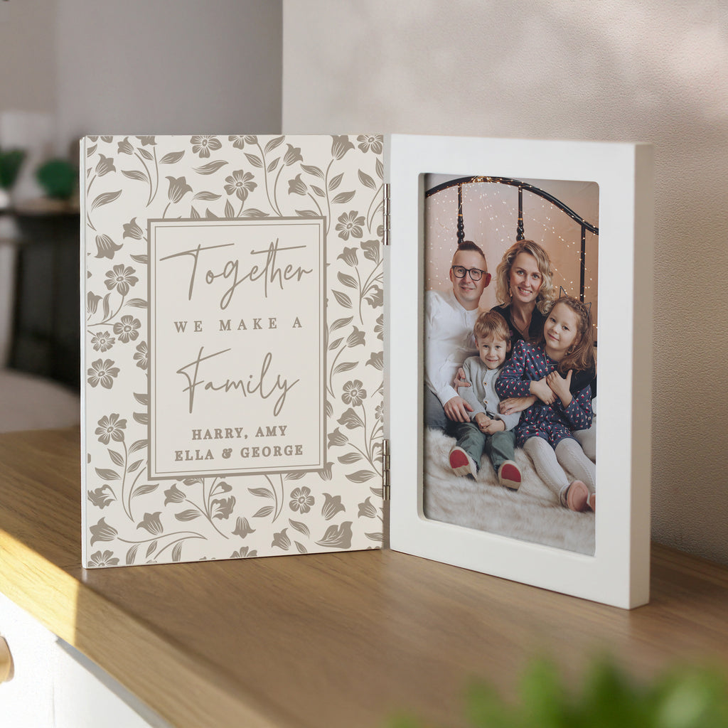 Personalised Family Wooden Hinged 6x4 Photo Frame | Photo Frames, Albums and Guestbooks | Inspired Creative Gifts