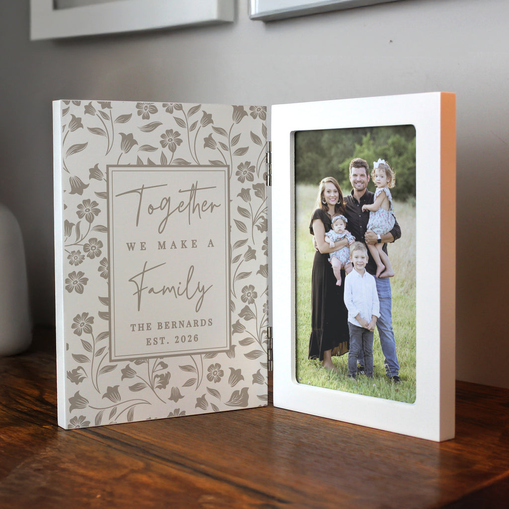 Personalised Family Wooden Hinged 6x4 Photo Frame | Photo Frames, Albums and Guestbooks | Inspired Creative Gifts