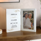Personalised Anniversary Wooden Hinged 6x4 Photo Frame for Anniversary