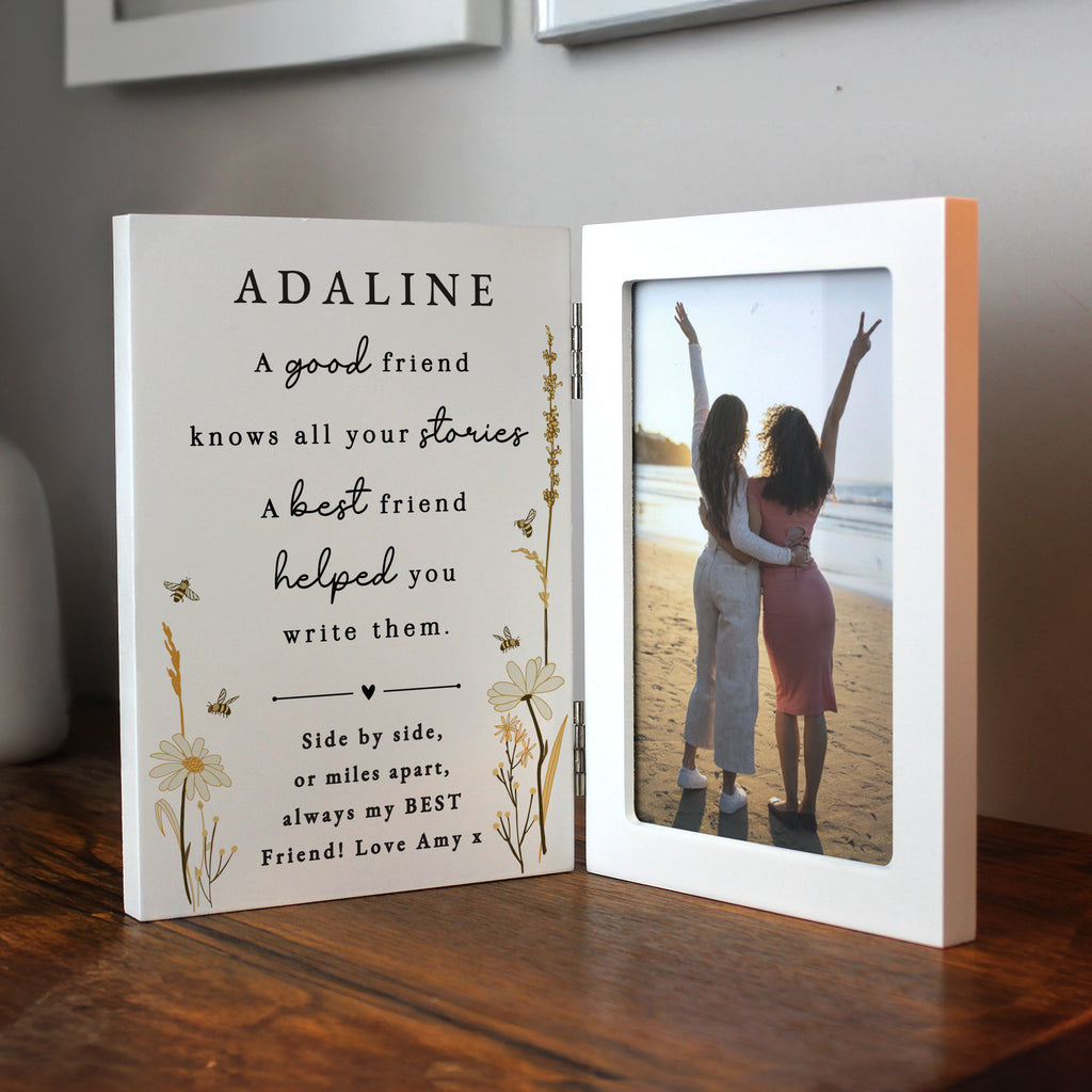 Personalised Friend Wooden Hinged 6x4 Photo Frame | Photo Frames, Albums and Guestbooks | Inspired Creative Gifts