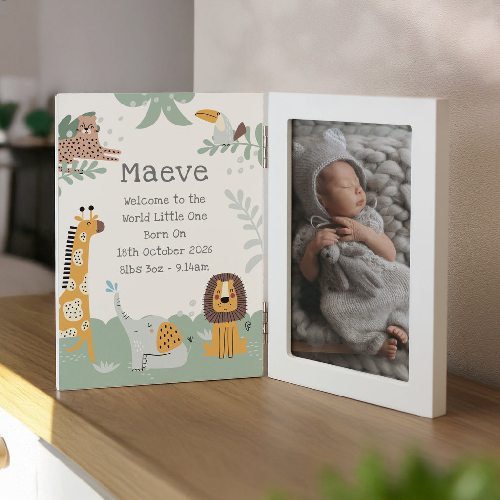 Personalised Animals Wooden Hinged 6x4 Photo Frame | Photo Frames, Albums and Guestbooks | Inspired Creative Gifts
