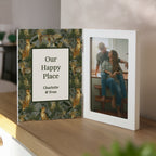 Personalised Leopard Print Wooden Hinged 6x4 Photo Frame
