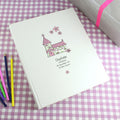 Personalised Whimsical Church Pink Traditional Photo Album for Christening