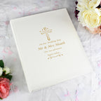 Personalised Gold Cross Traditional Photo Album | Wedding Gift