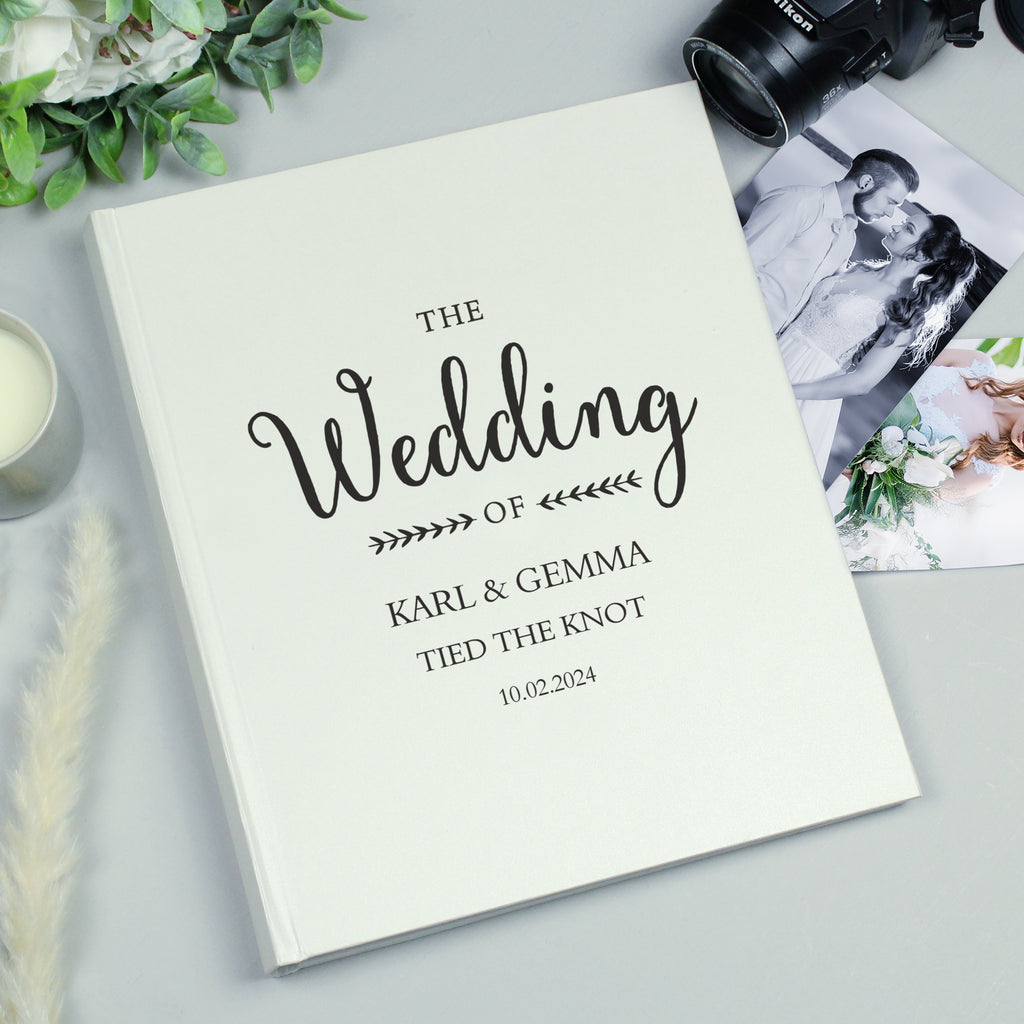 Personalised Rustic Wedding Traditional Photo Album | Wedding Gift