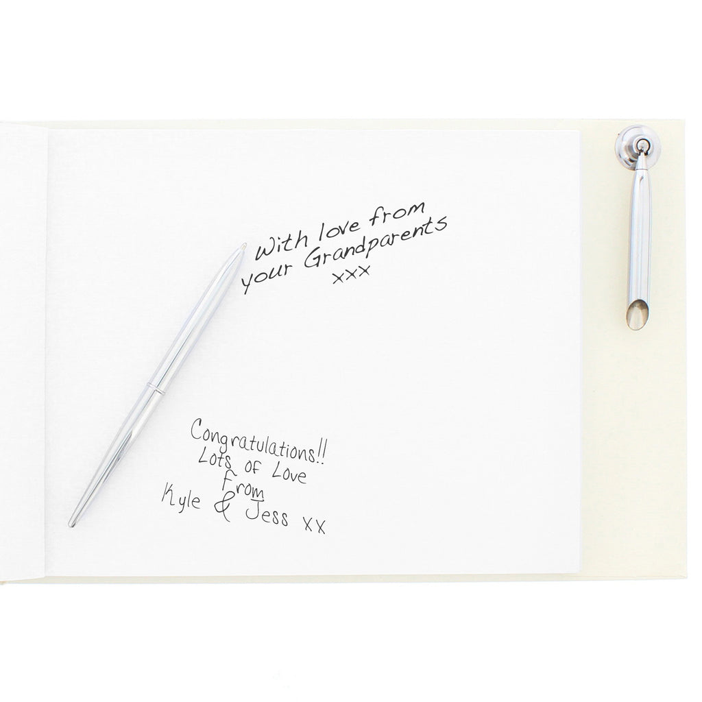 Personalised 40th Ruby Anniversary Hardback Guest Book & Pen - Guest Book - Inspired Creative Gifts