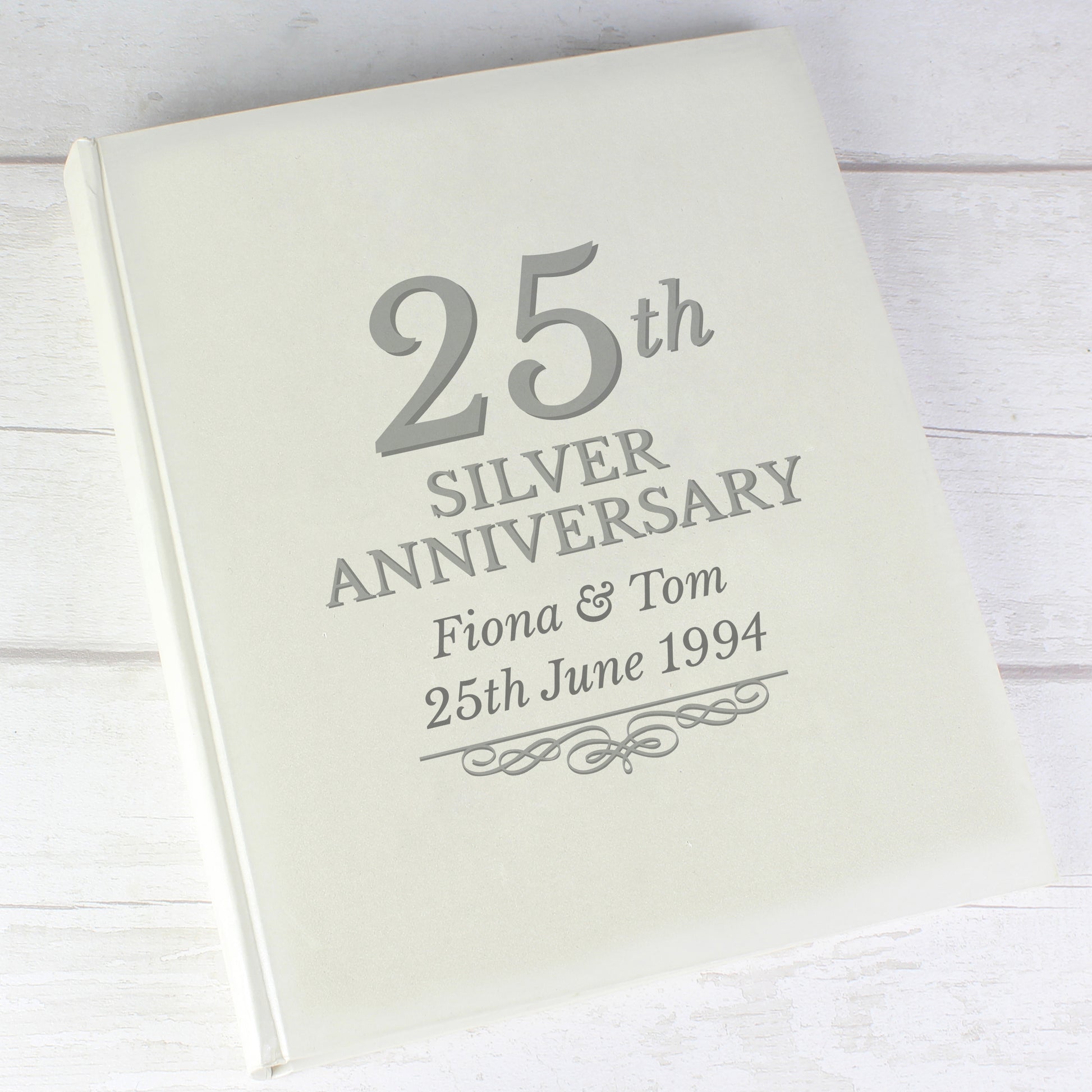 Personalised 25th Silver Anniversary Traditional Photo Album - Photo Album - Inspired Creative Gifts