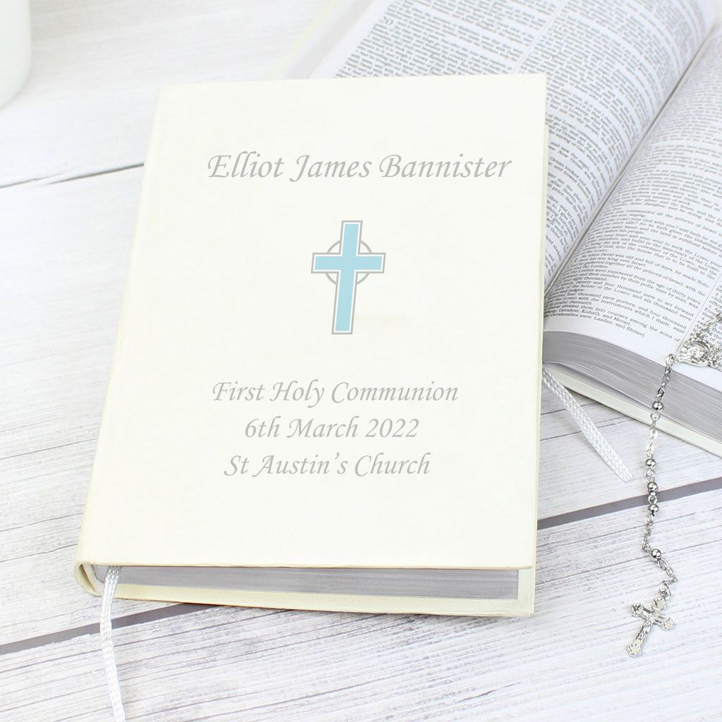 Personalised Blue Cross Holy Bible - Eco-friendly | Books | Inspired Creative Gifts
