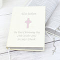 Personalised Pink Cross Holy Bible - Eco-friendly | Books