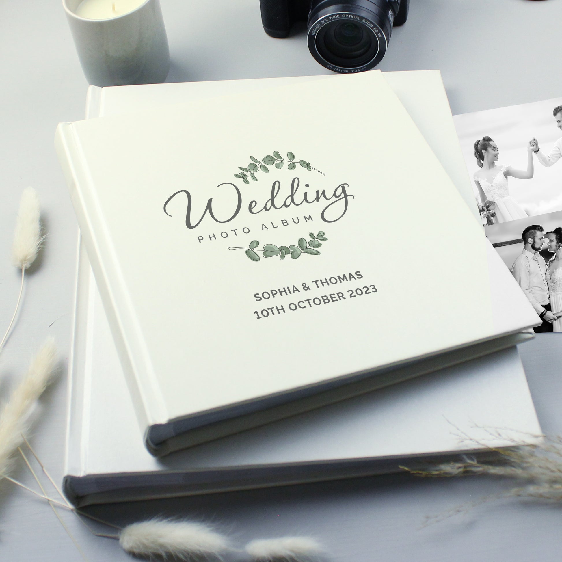 Personalised Wedding Square Photo Album - Photo Album - Inspired Creative Gifts
