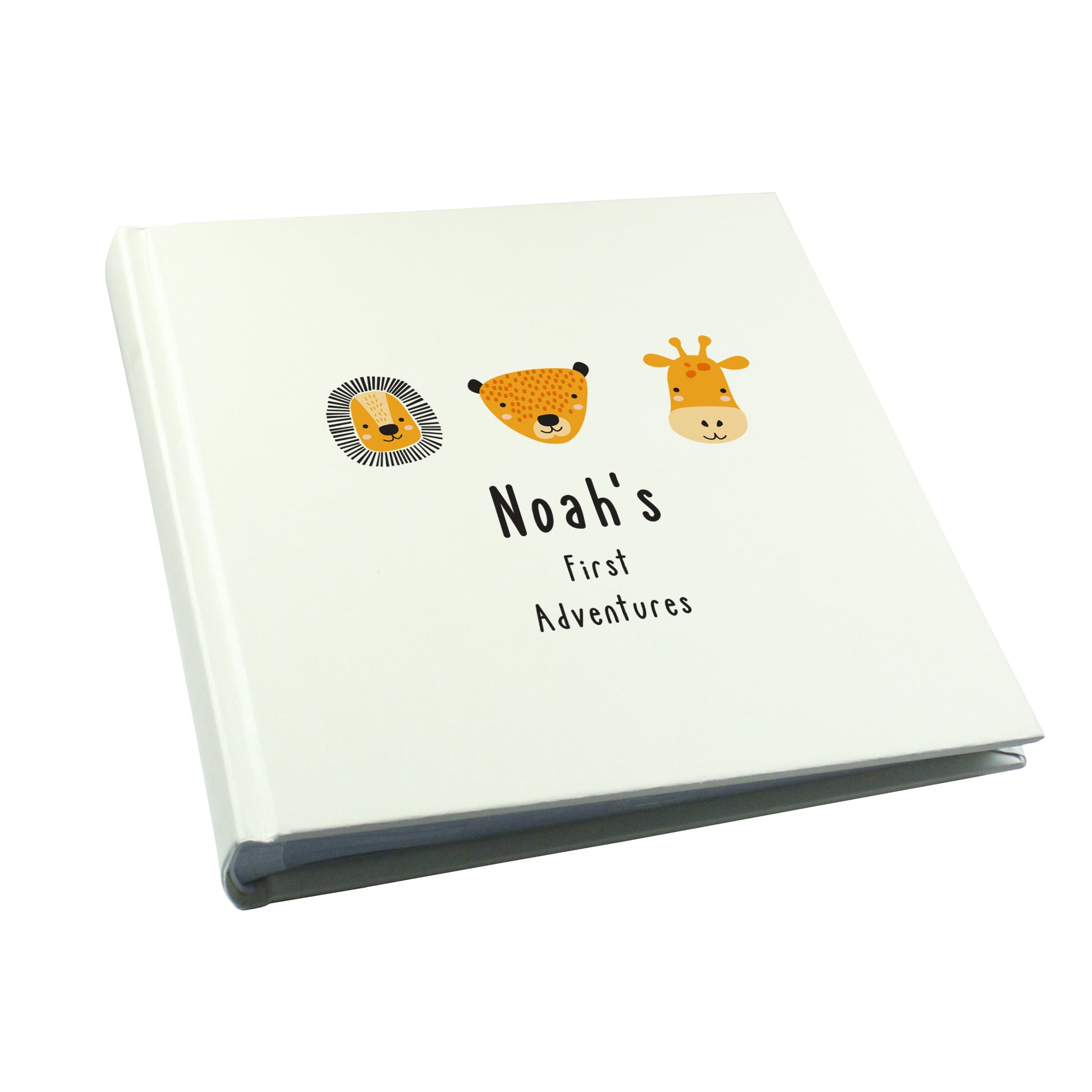 Personalised Scandi Safari Animals Square Photo Album - Photo Album - Inspired Creative Gifts