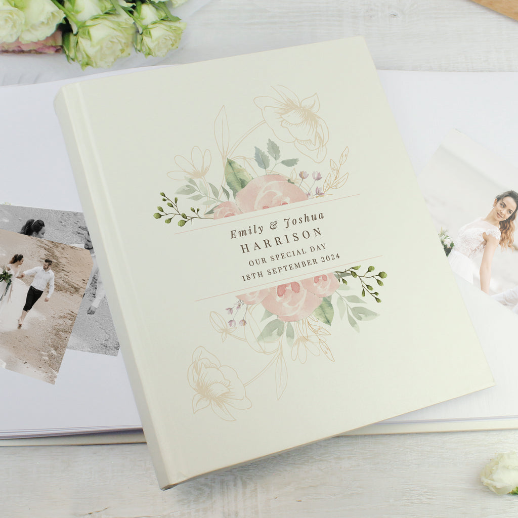 Personalised Floral Traditional Photo Album - Photo Album - Inspired Creative Gifts