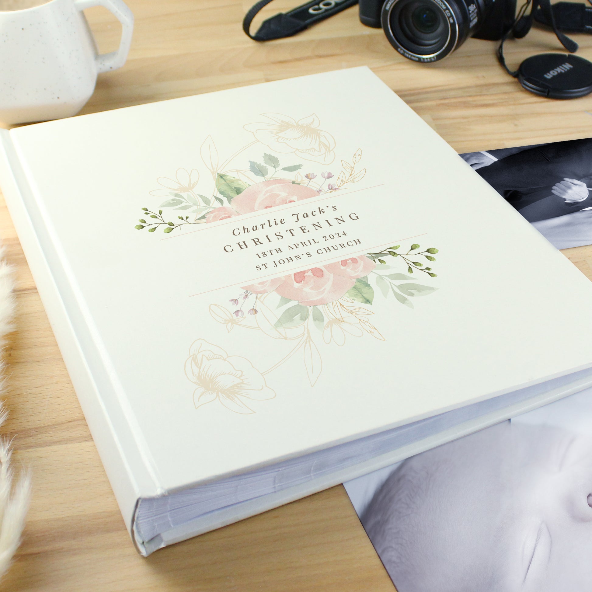 Personalised Floral Traditional Photo Album - Photo Album - Inspired Creative Gifts