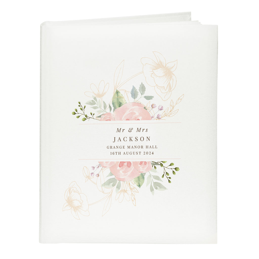Personalised Floral Traditional Photo Album - Photo Album - Inspired Creative Gifts