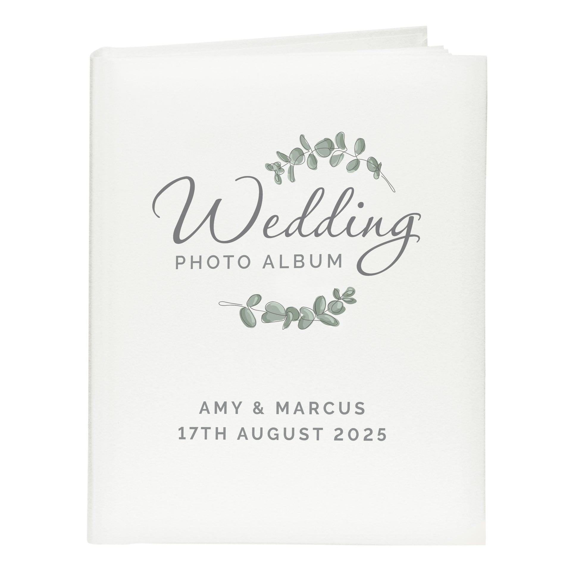 Personalised Botanical Traditional Wedding Photo Album - Photo Album - Inspired Creative Gifts
