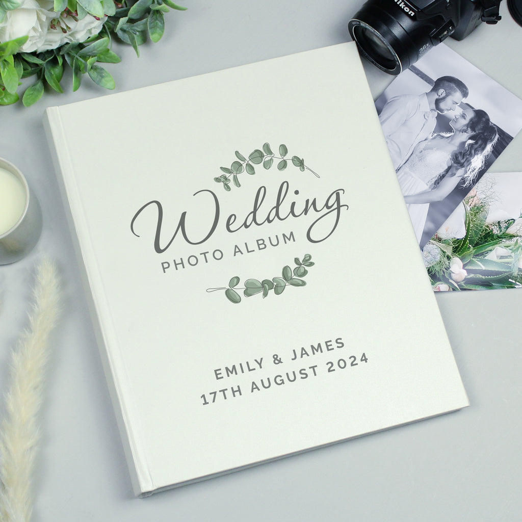 Personalised Botanical Traditional Wedding Photo Album - Photo Album - Inspired Creative Gifts