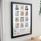 Personalised Animals Black Multi Photo Frame | Poster Frames