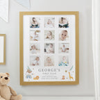 Personalised Animals Oak Multi Photo Frame | Poster Frames